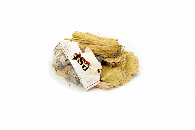 Probendarstellung: Holz-Produkt aus Baumischabfällen/EBS-Fraktion