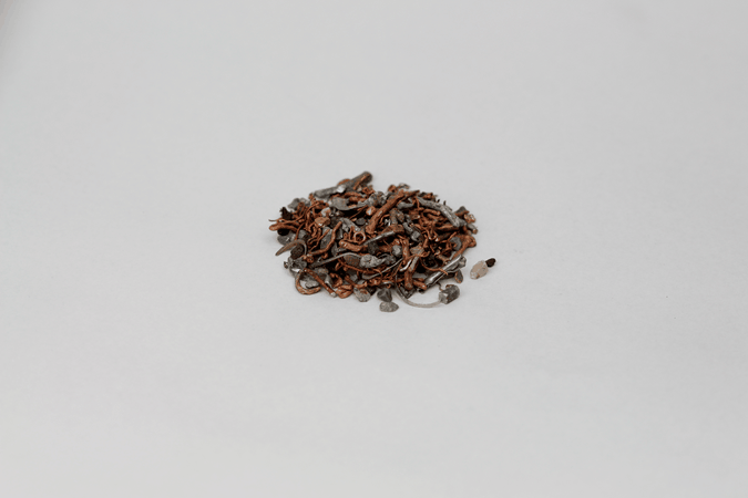 Probendarstellung: Metallkonzentrat 6-10 mm kleiner 2.8 mm (2.2 Ma.-%)