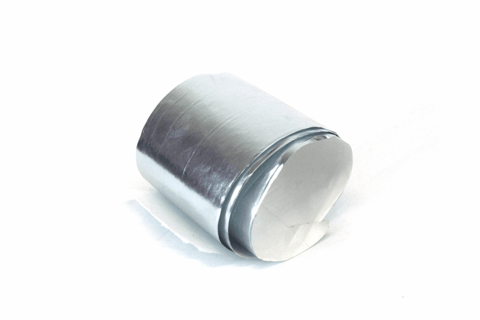 Probendarstellung: Aluminium-metallisiertes Papier