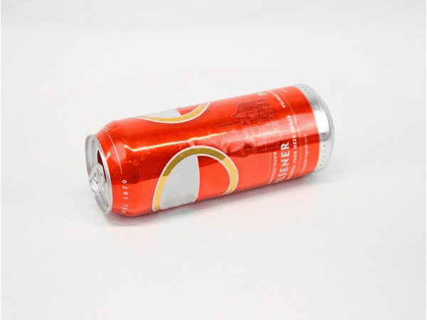 Probendarstellung: Bierdose aus Alu (pfandfrei)