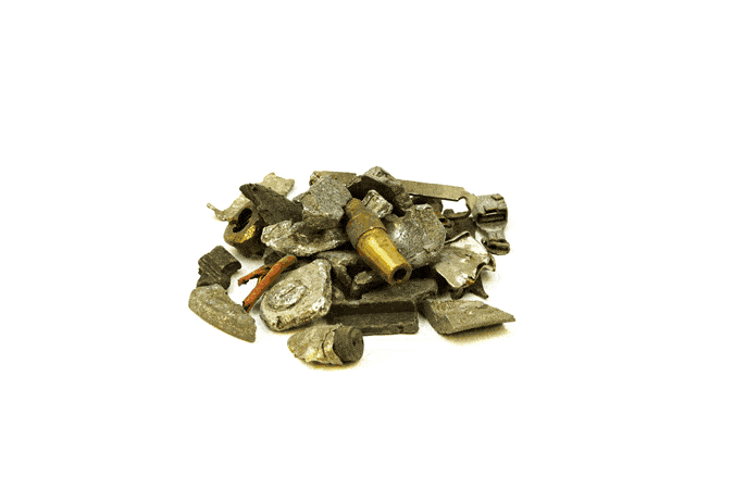 Probendarstellung: E-Schrott 10-20mm, nach Autoshredder